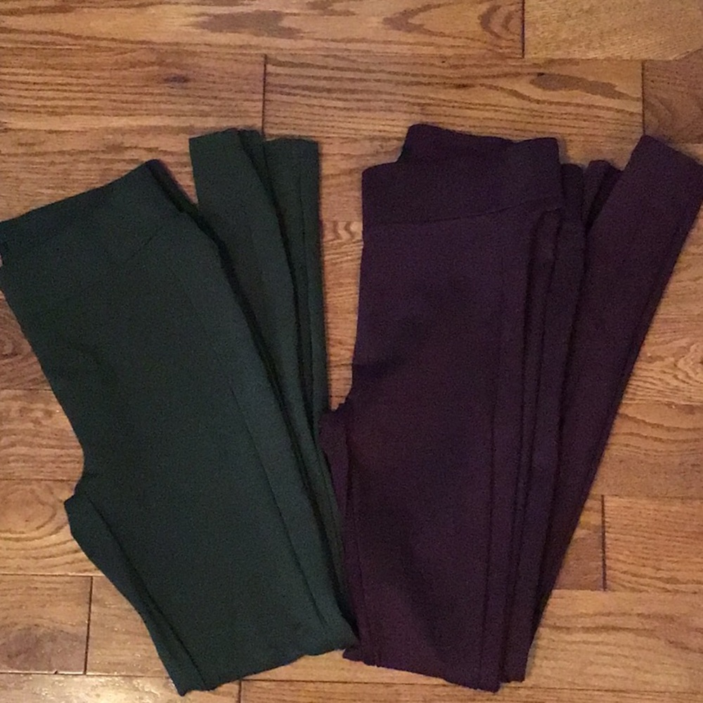 Loft Ponte seamed leggings- 2 pair